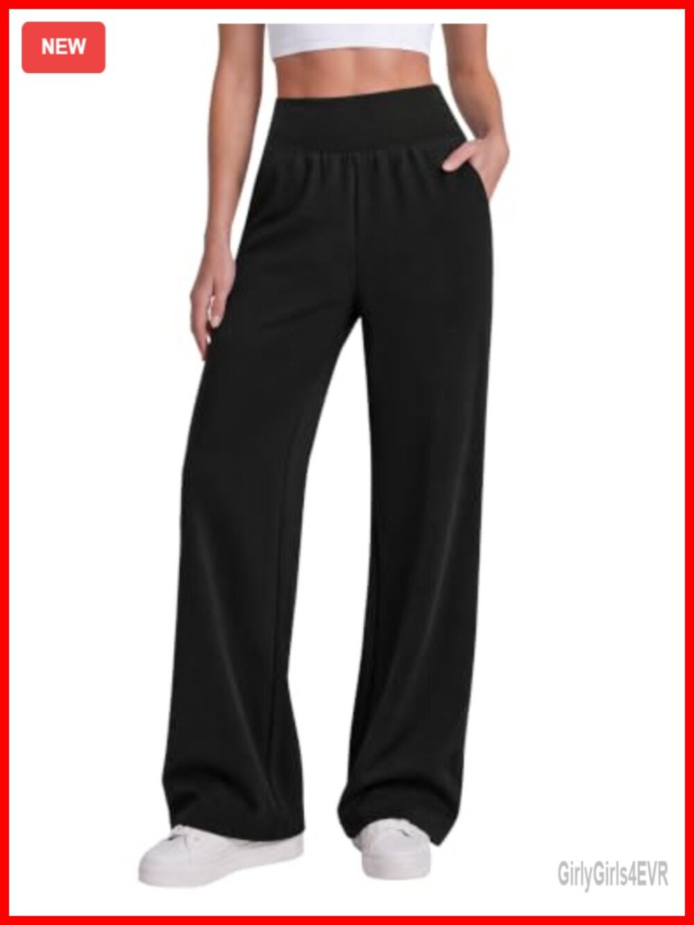 Wide Leg Sweatpants Soft High Rise French Terry Yoga Lounge Pants